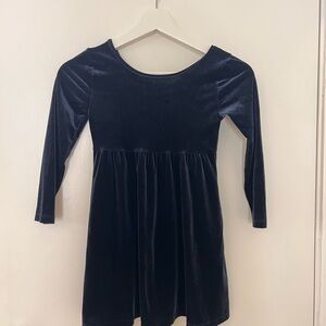 Old Navy Kids Velvet Dress in Deep Blue